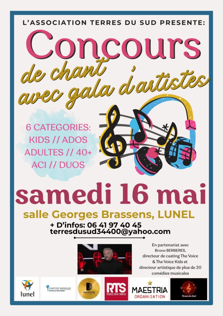 Un concours de chant à Lunel qui révèle les talents… et crée des vocations
