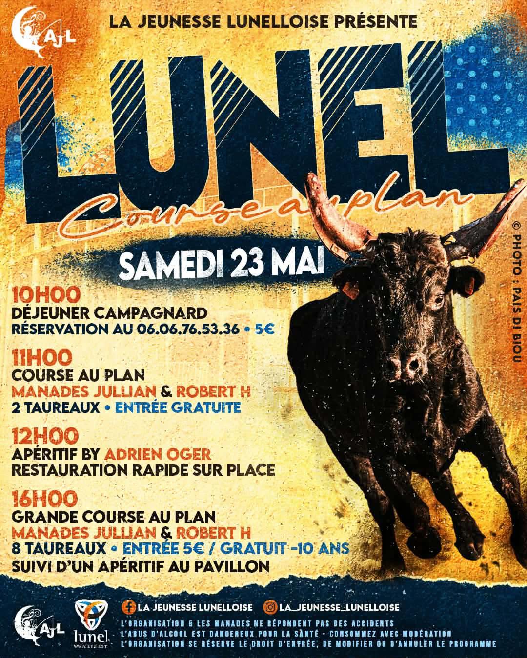 La Jeunesse Lunelloise lance sa saison : course au plan, taureau-piscine et loto géant dans les arènes de Lunel