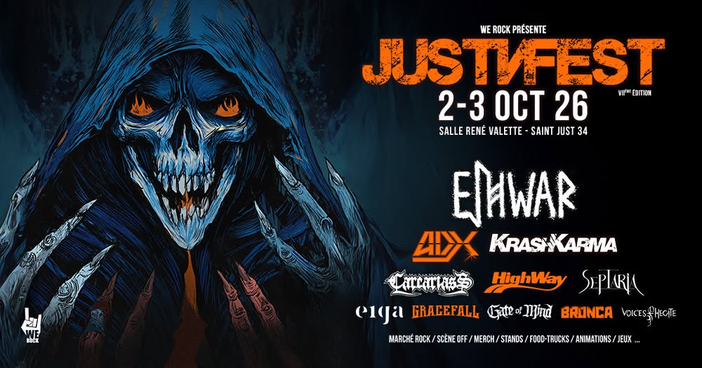 Just’N Fest 2026 : le metal fait vibrer Saint-Just les 2 et 3 octobre