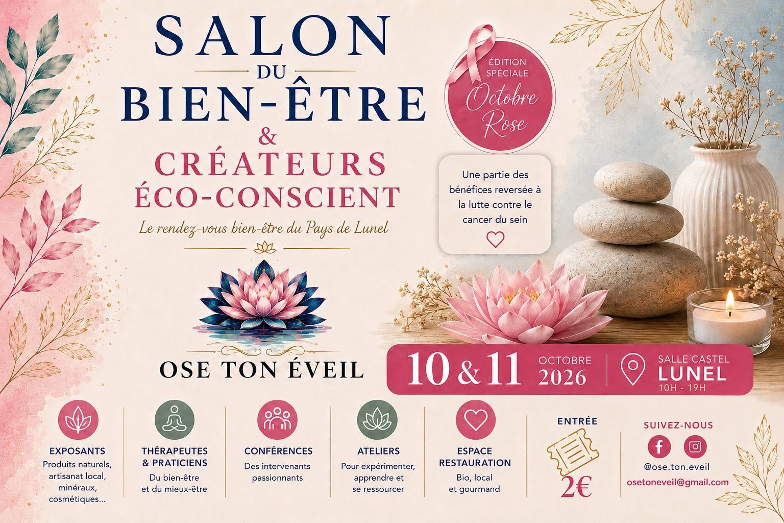 Salon du bien-être à Lunel : 38 exposants à l’Espace Castel les 10 et 11 octobre 2026